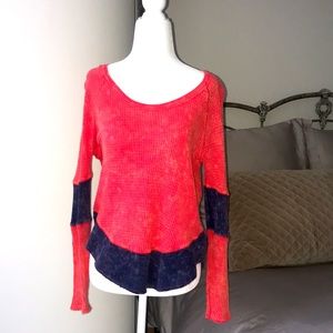 Free People Waffle Henley